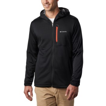 Columbia Muške Majice S Kapuljačom - Tech Trail Full Zip Crne | FZQW-27048